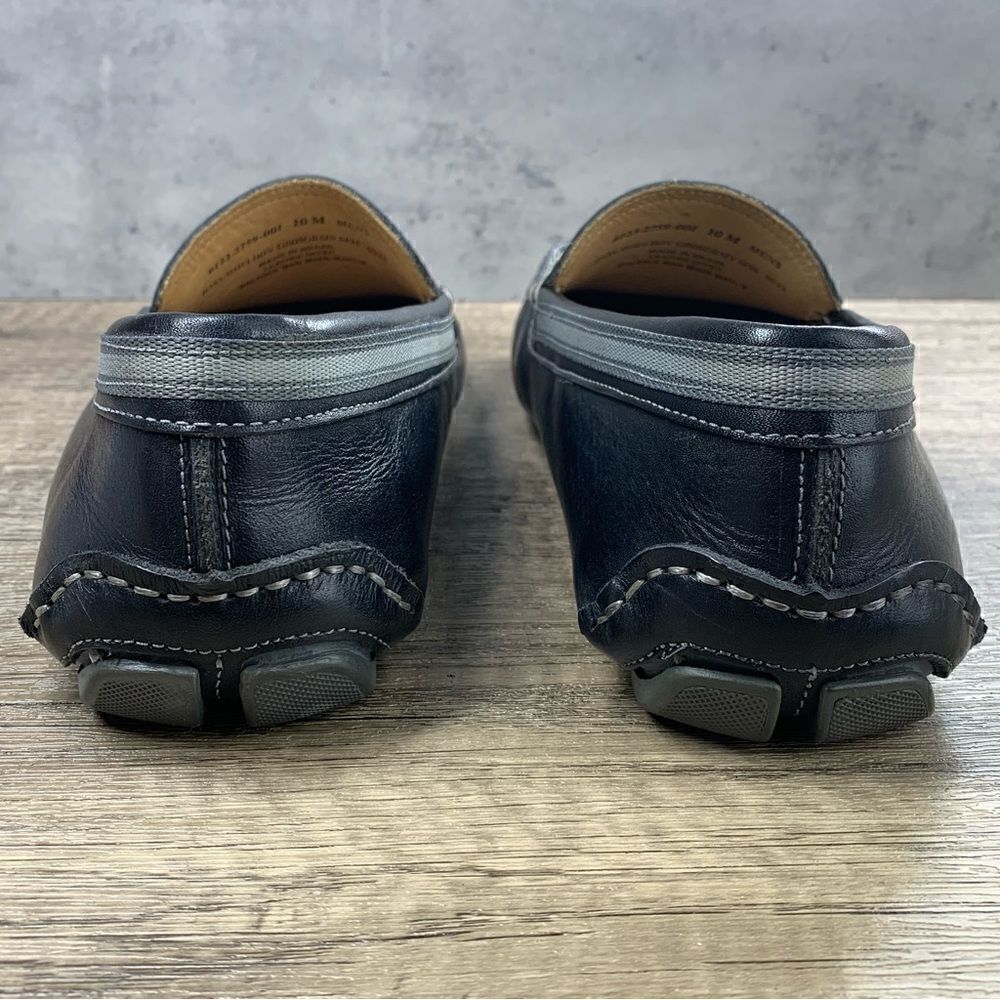 G.H. Bass~Men’s~”Wheldon Grosgrain”~Black Leather Driving Loafers~Size 10M - Picture 4 of 8